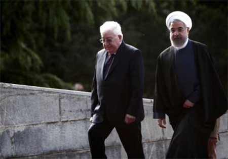 El presidente de Iraq agradece la ayuda iraní contra los terroristas